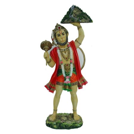 AFD HOME Lord Hanuman Statue Multicolor 33 x 13 x 85 in 12006684